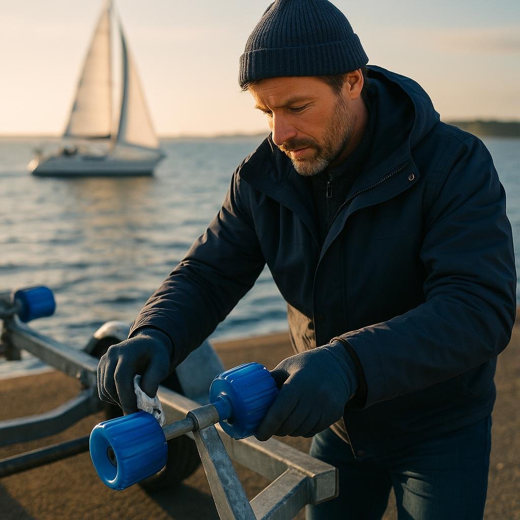 Rouleau remorque bateau : guide d'entretien d'hivernage